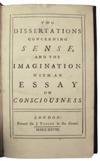 LOCKE, JOHN.  MAYNE, ZACHARY, attributed to.  Two Dissertations concerning Sense, and the Imagination.  1728